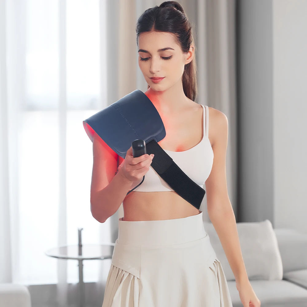 Infrarot Rotlicht-Therapie Gürtel – Wasserfest & Schweißresistentes LED-Lichtpad für Wellness & Entspannung