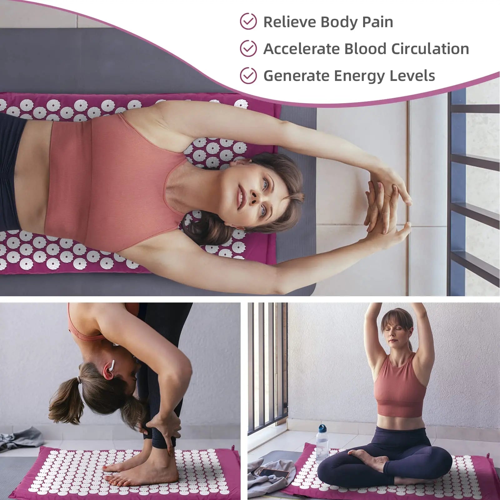 Sensi Massage Mat Pillow Set