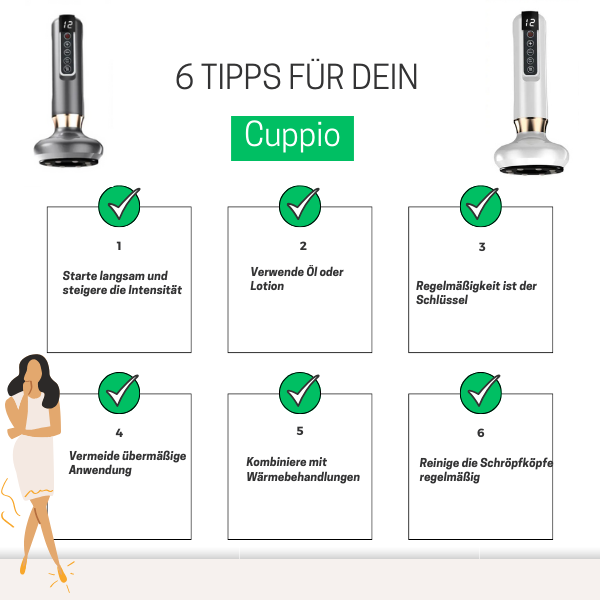 Cuppio Pro - Luxus-Schröpfgerät mit Rotlichttherapie & Wärmefunktion